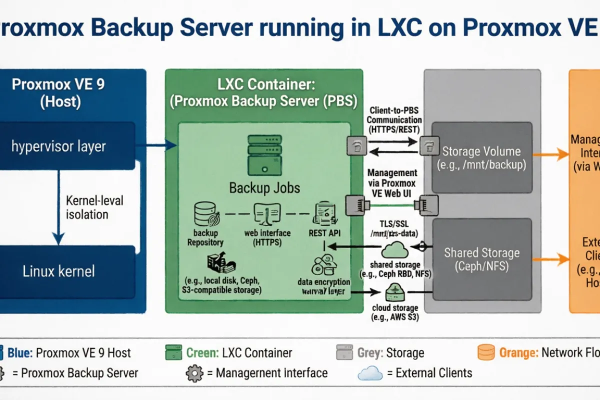 Setting Up Proxmox Backup Server in an LXC Container on Proxmox VE 9