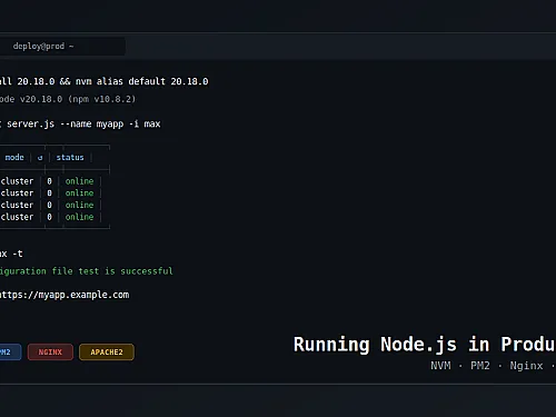Reverse Proxy with Nginx and Apache2 for Node.js